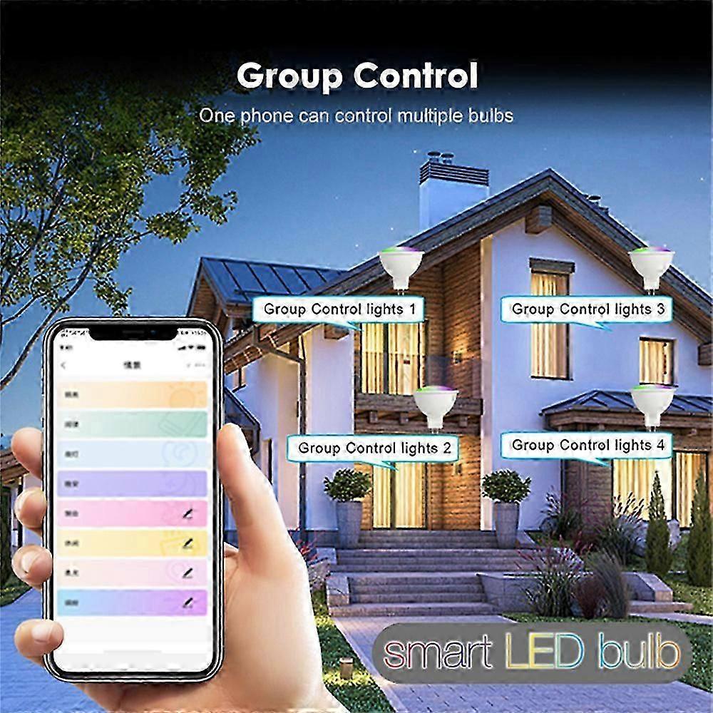 Smart Led Bulb Smart Light Dimable Bluetooth RGB Lamp APP Control for Bedroom Room Decoration Party Lights