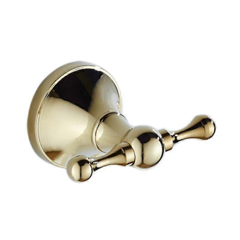 Gold Coat Hook Brass Double Antique Bronze Chrome