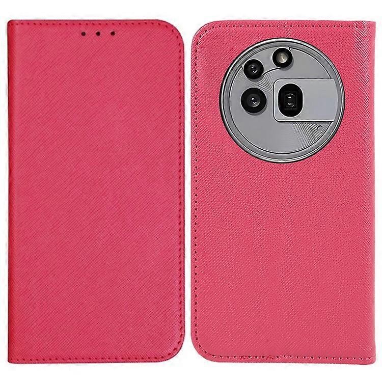 Compatible For Nothing Phone (3a) Pro Case Cross Texture Leather Phone Cover Hidden Magnetic