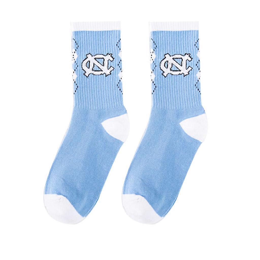 סגנון קוריאני יוניסקס מצולע כותנה צוות גרביים הרג'וקו היפ הופ עבור ברק דפוס הדפסת סקייטבורד כדורסל ספורט רחוב אמצע צינור גרביים 2