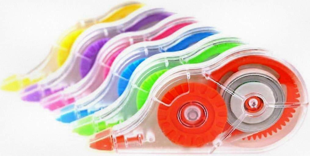 6pcs Mouse-Shaped White Correction Tapes for Quick Fixes