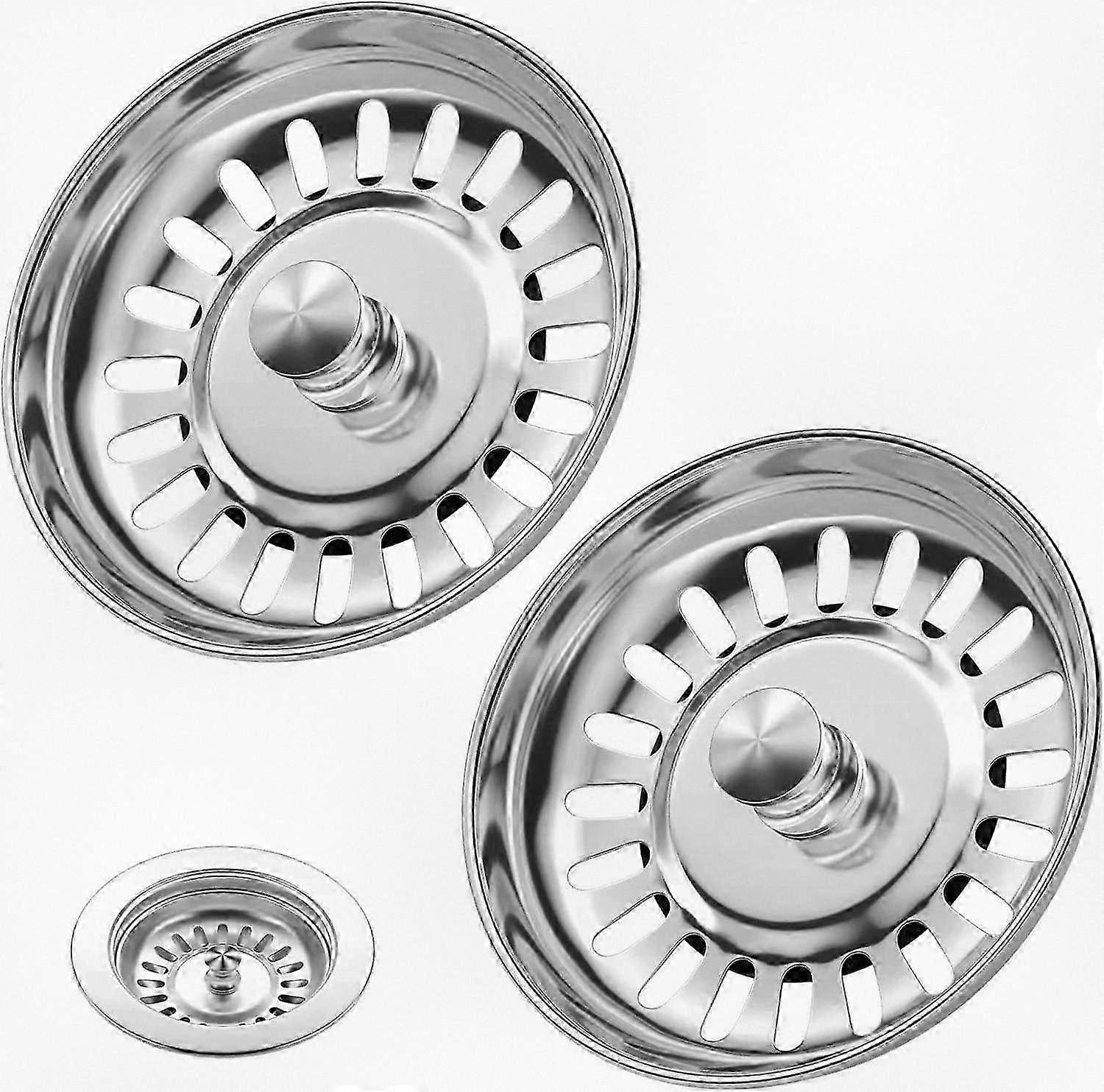 2-Pack Stainless Steel Sink Strainer, Durable Drain Protector for Kitchen