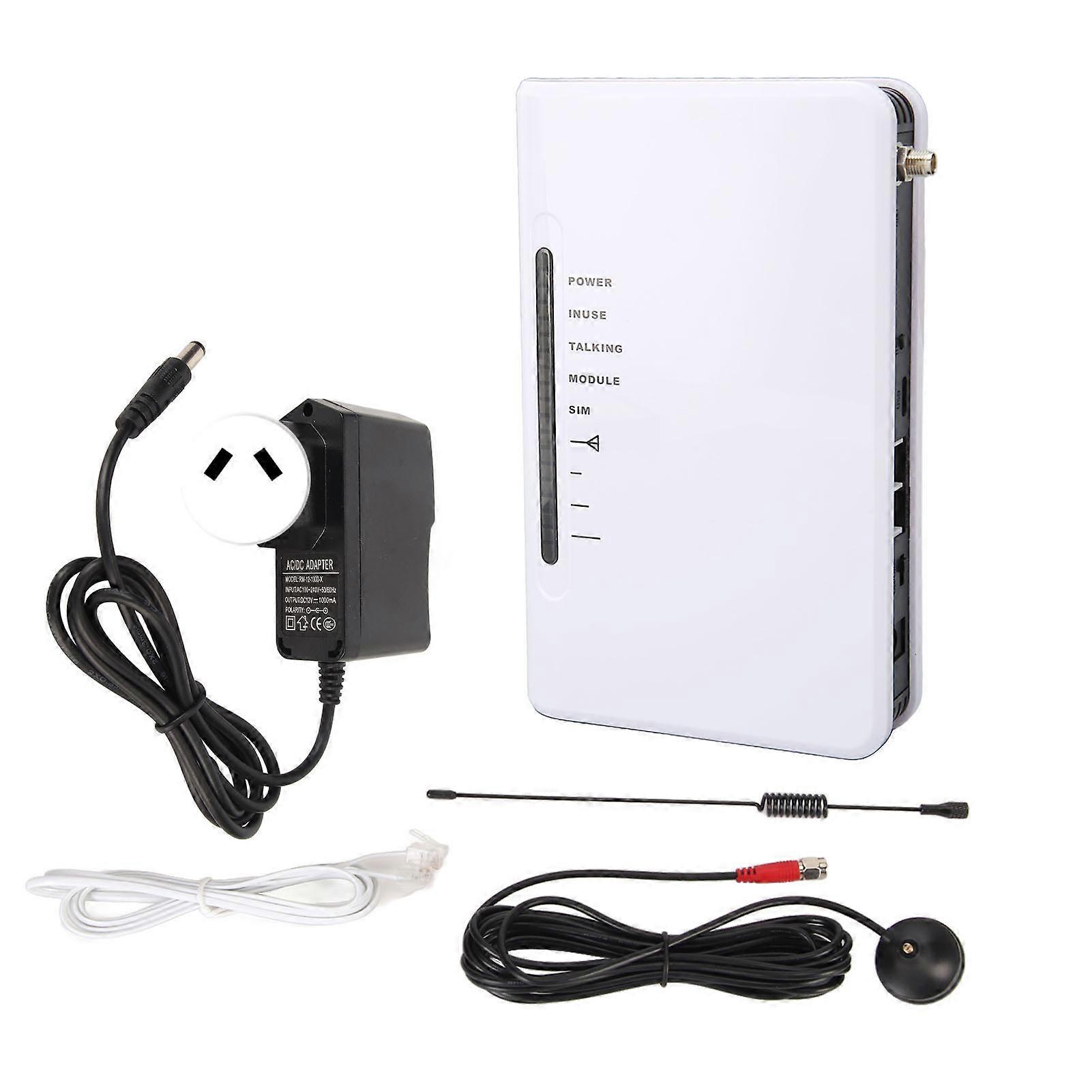 4G GSM Quad Band Fixed Wireless Terminal, Antipodal Signal Supported, GSM Desktop Caller for Office, Shop, AU Plug 100-240V