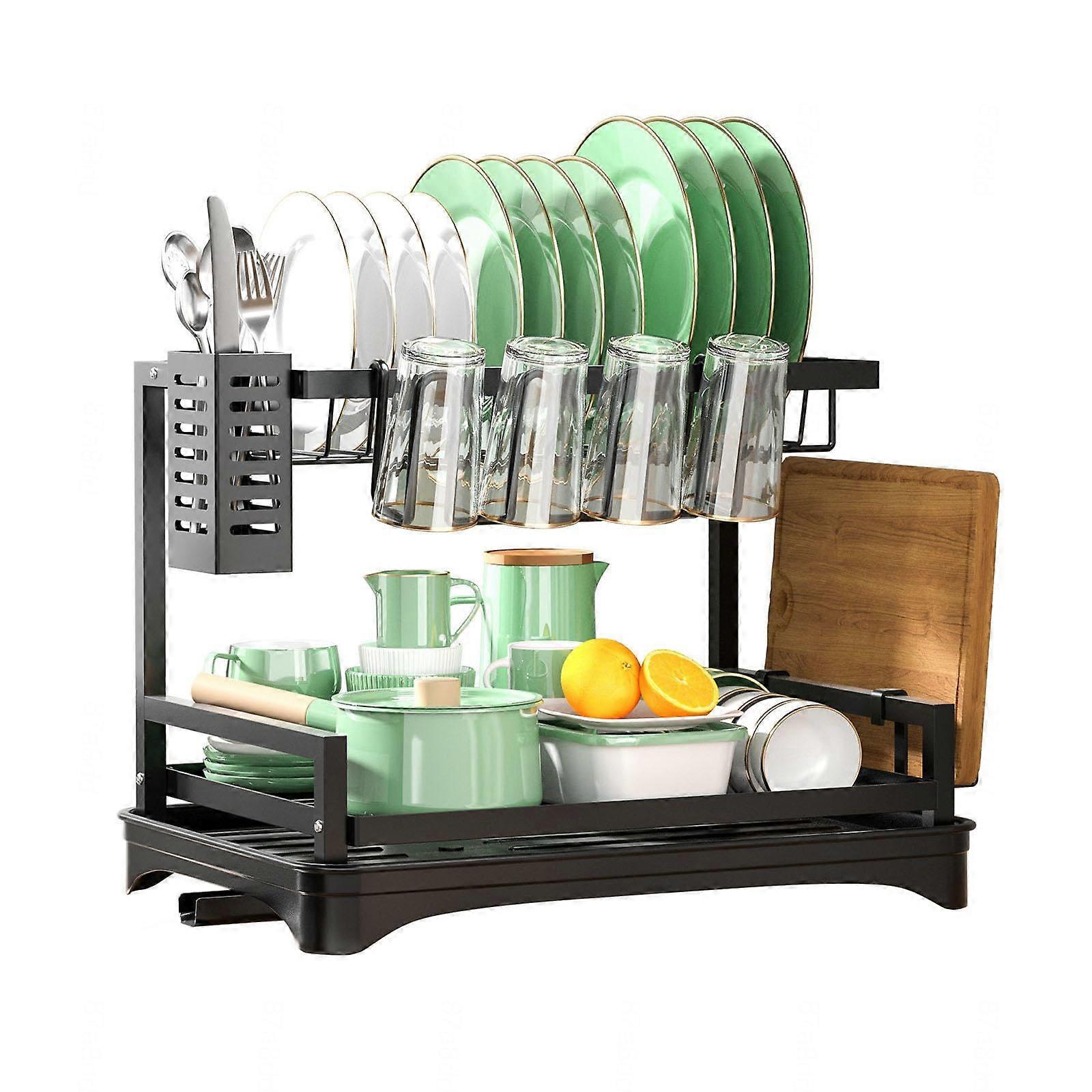 Large Dish Drying Rack for Kitchen Counter Spaces Large Size