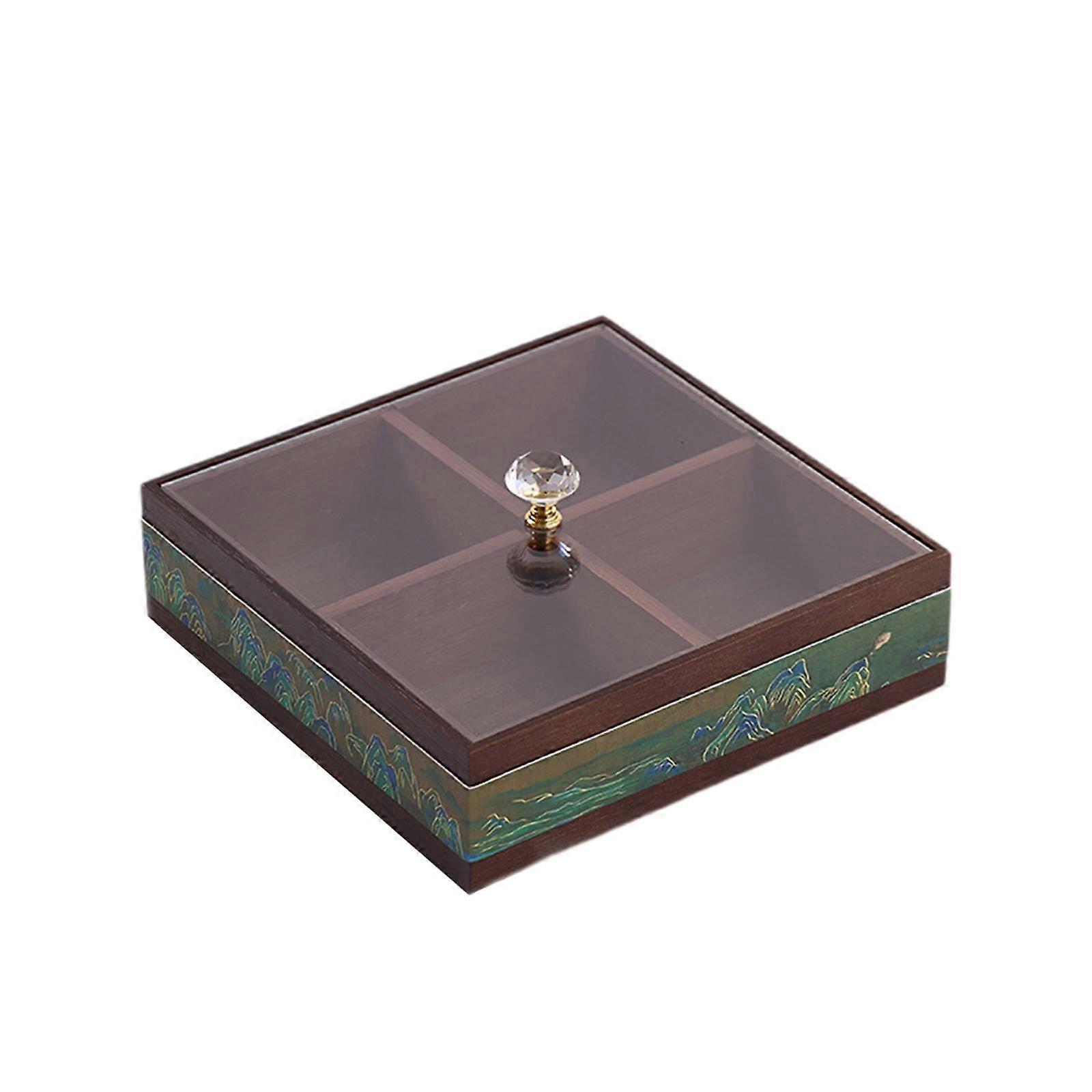 Candy Storage Box Nut Container Multipurpose Storage Container Wooden Snack