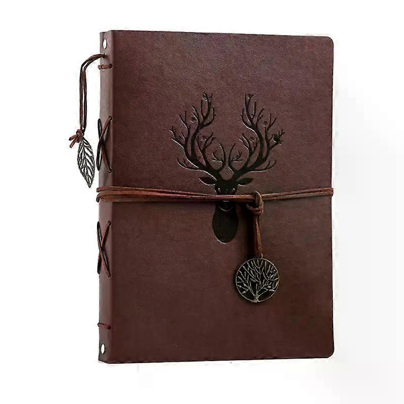 ألبوم صور جلد عتيق سكرابوكينغ 30 ورقة (60 صفحة) ألبوم كتاب صور ذكريات كتاب قابل لإعادة التعبئة صفحات سوداء كرافت باببر