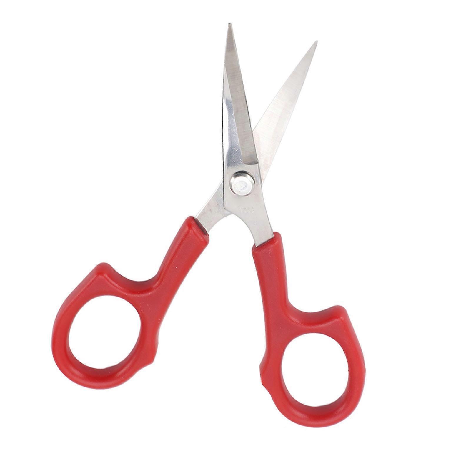 6pcs Embroidery Scissors Stainless Steel Comfortable Handle Crafting Threading Scissors for School 1553 5.1 X 1.9in