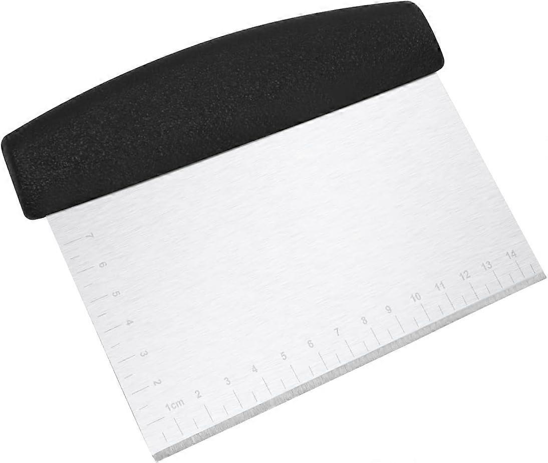 Machine scraping kitchen, dough scraper, bench scraper for bread, can be used for cooking and cooking, multi -purpose kitchen appliances, small, black