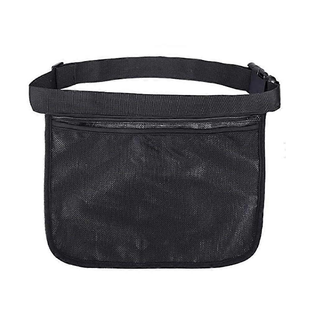 Tennis Ball Holder Zipper Bag - Tall Storage Waist Bag for Tennis Accessories and Golf Balls, Durable and Lightweight