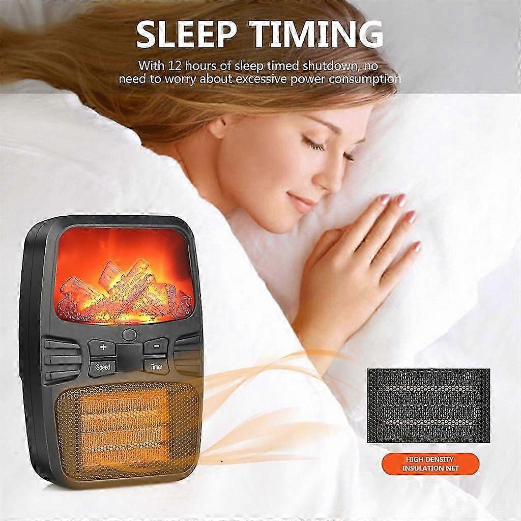 Fan Heater Flame Heater Small Conditioning Portable Heater Mini Multi-Function Heater_Featured Gift