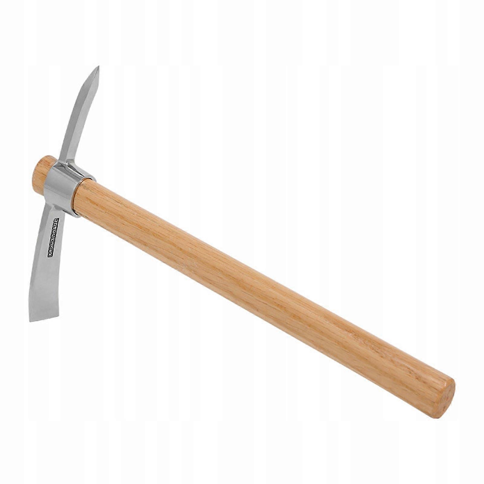 Mattock Hoe With Wooden Handle Pickaxe