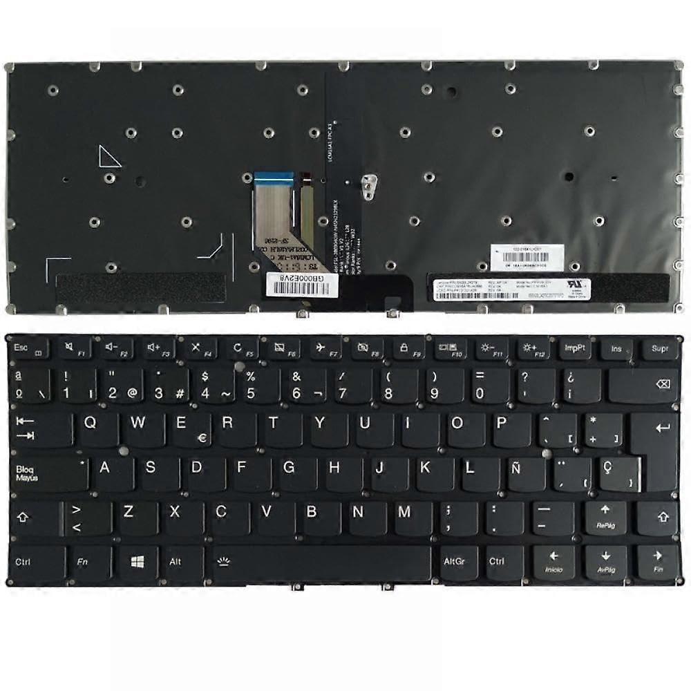 Spanish Laptop Keyboard Compatible with 910 91013IKB 5 Series Pro Compatible Black SP Keyboard with Backlight