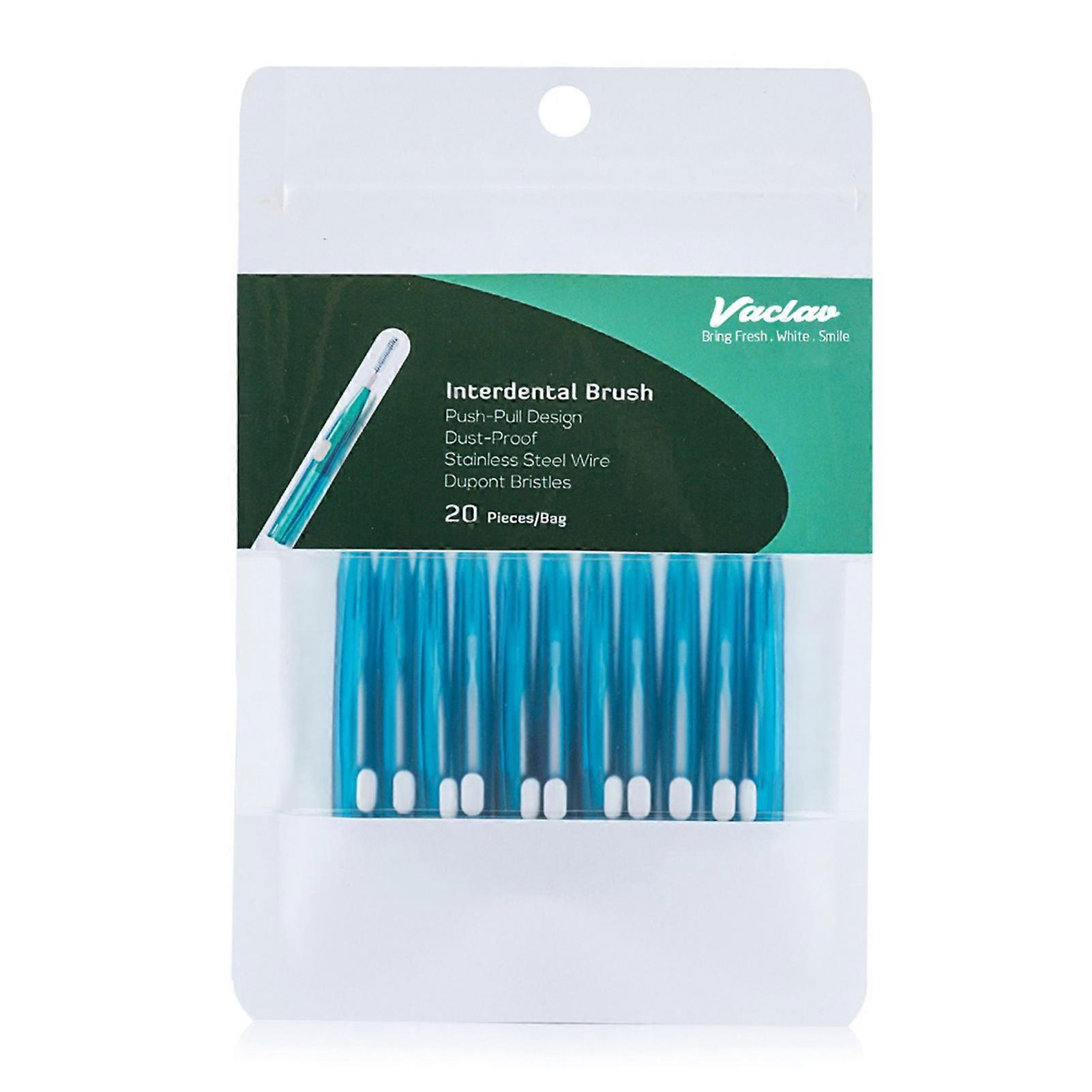 Inter-dental Cleaning Brush with Soft Bristles Push-pull Design Brush