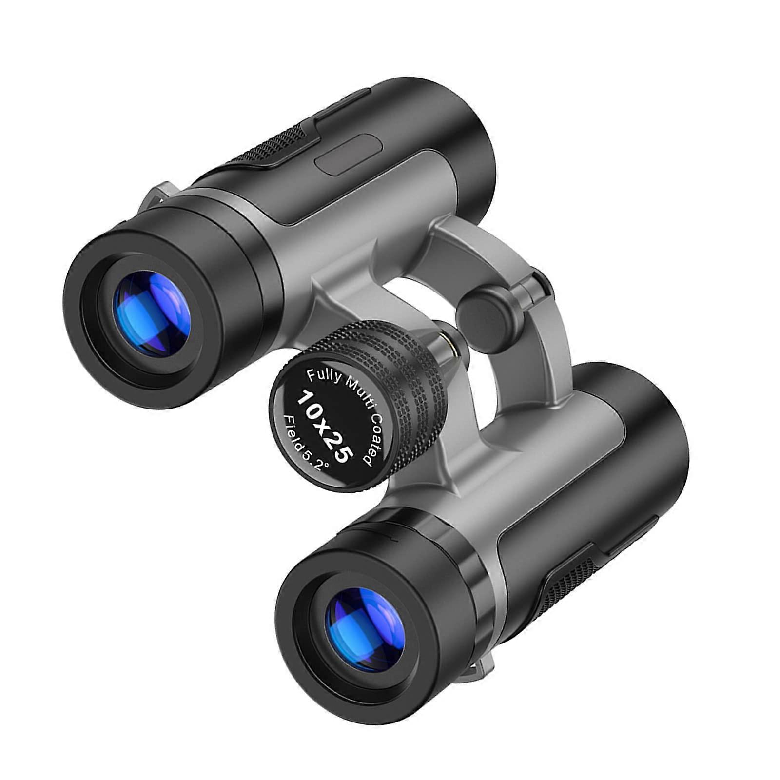 10 x 25 HD Small Binoculars for Adults and ,,, Compact Binoculars with Fmc Lens and Bak4 Prism