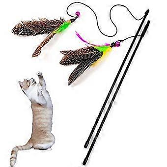 Cat Funny Stick, Fake Feather Cat Toy Bird Stick, Flying Funny Stick, Improve Cats Reaction and Intelligence, Fun Cat Funny Stick