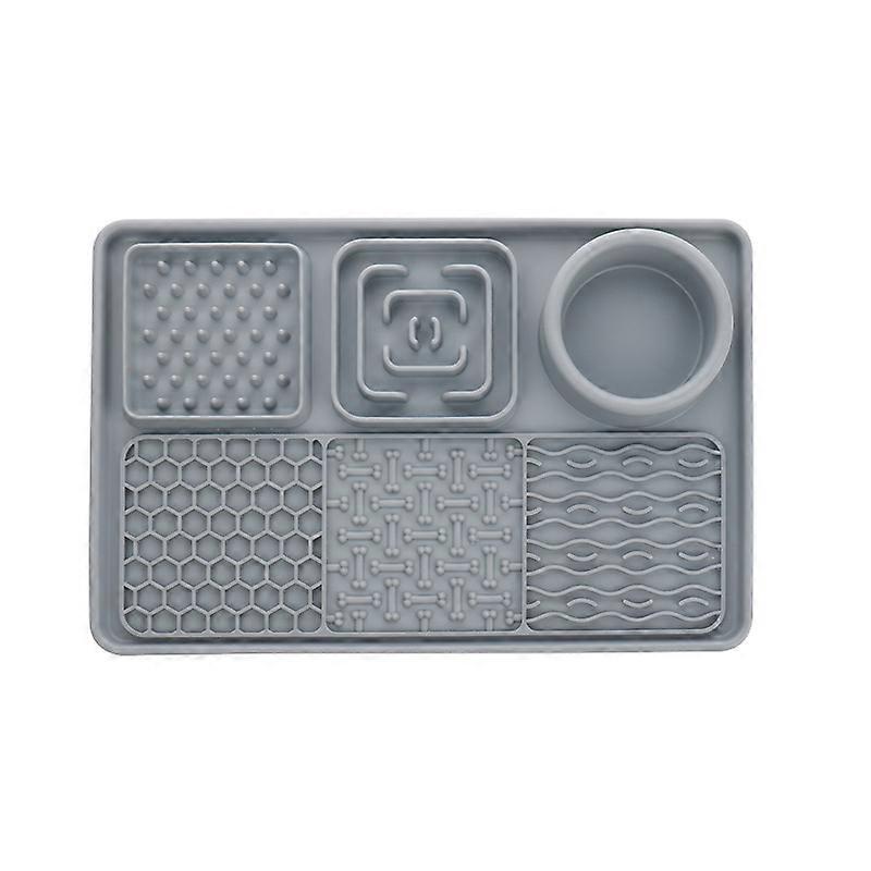 Rectangular Silicone Suction Cup Pet Dog Slow Food Pad