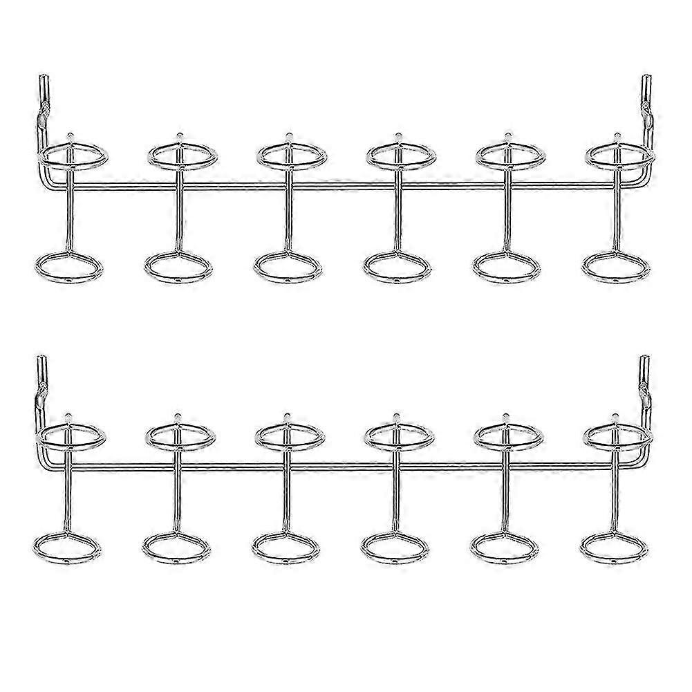 Screwdriver Holders Accessories Multi-Ring Tool Holders Multi-Tool Organizer Racks Silver,2 Pcs