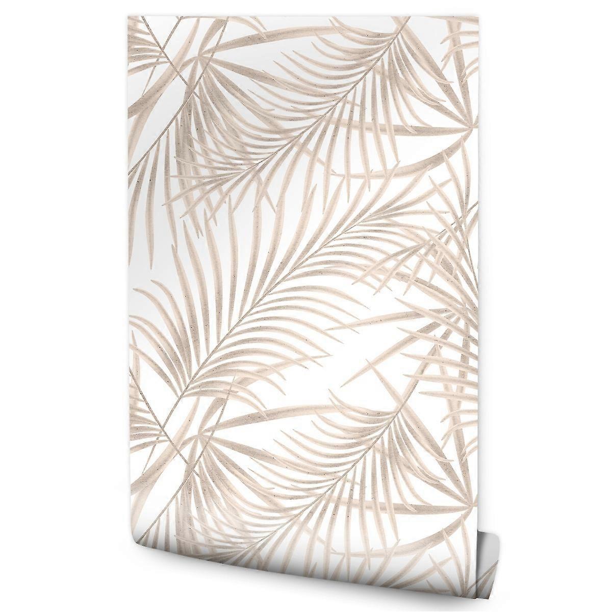 Tapeta W Rolce Do Salonu Liście Palmy Rośliny Tropikalne Styl Glamour