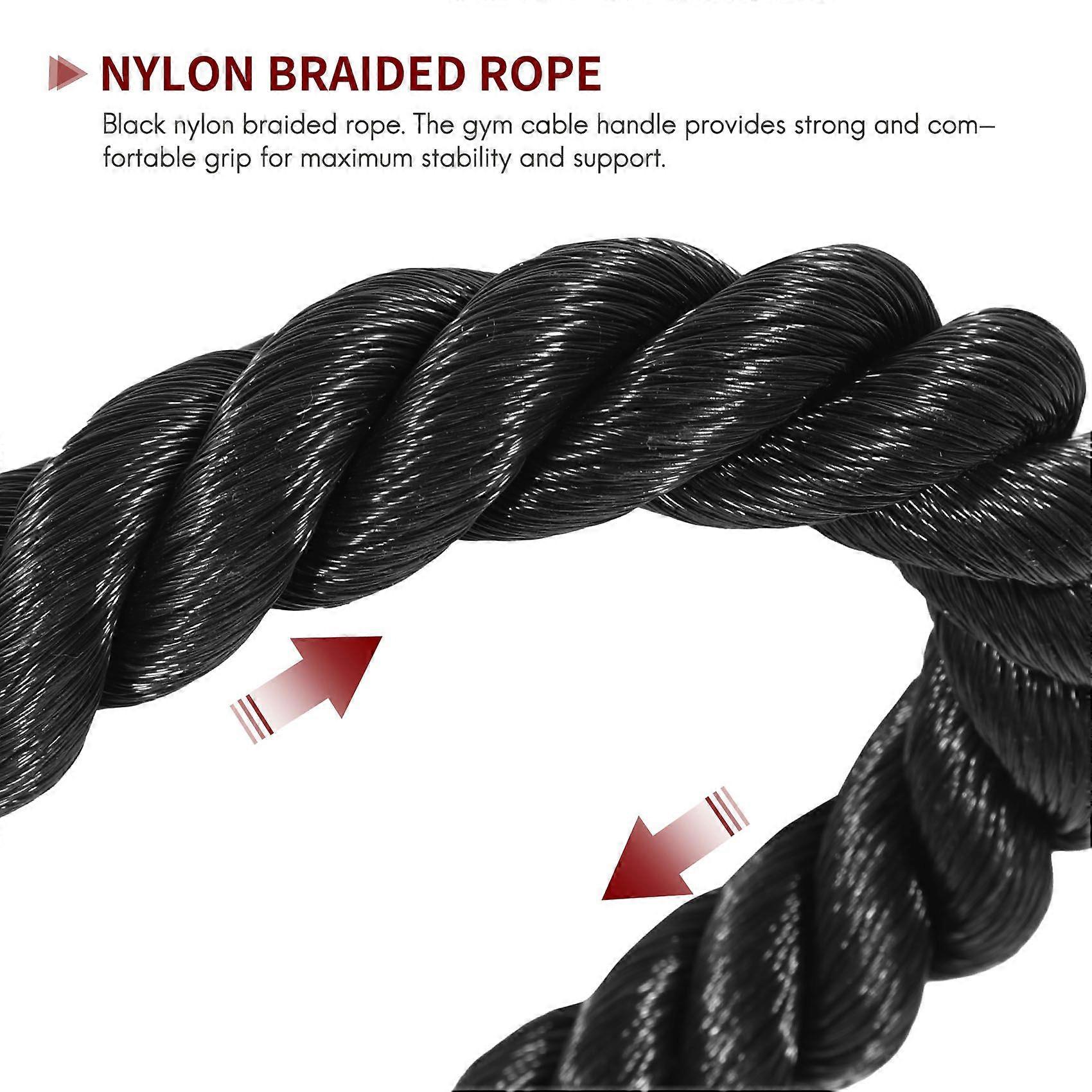 Heavy Duty Tricep Pull Down Rope 36 Inches with Snap Hook, Fitness Attachment Cable Machine Pulldown Rope for Home Gym