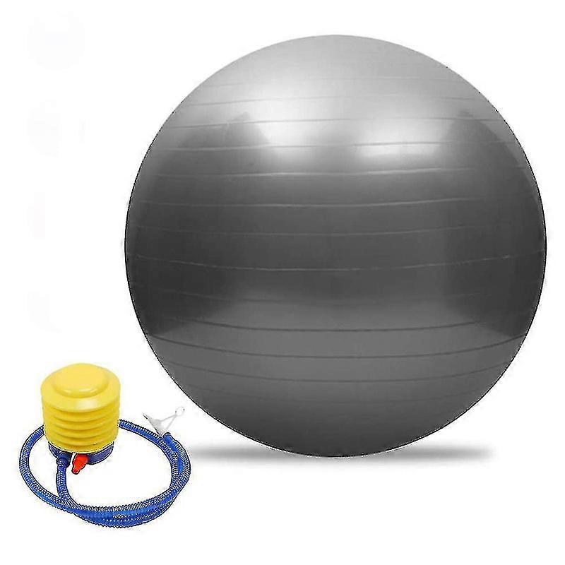 Exercise Ball Extra Tjock Stol För Kontor & Hem & Gym-Grå-