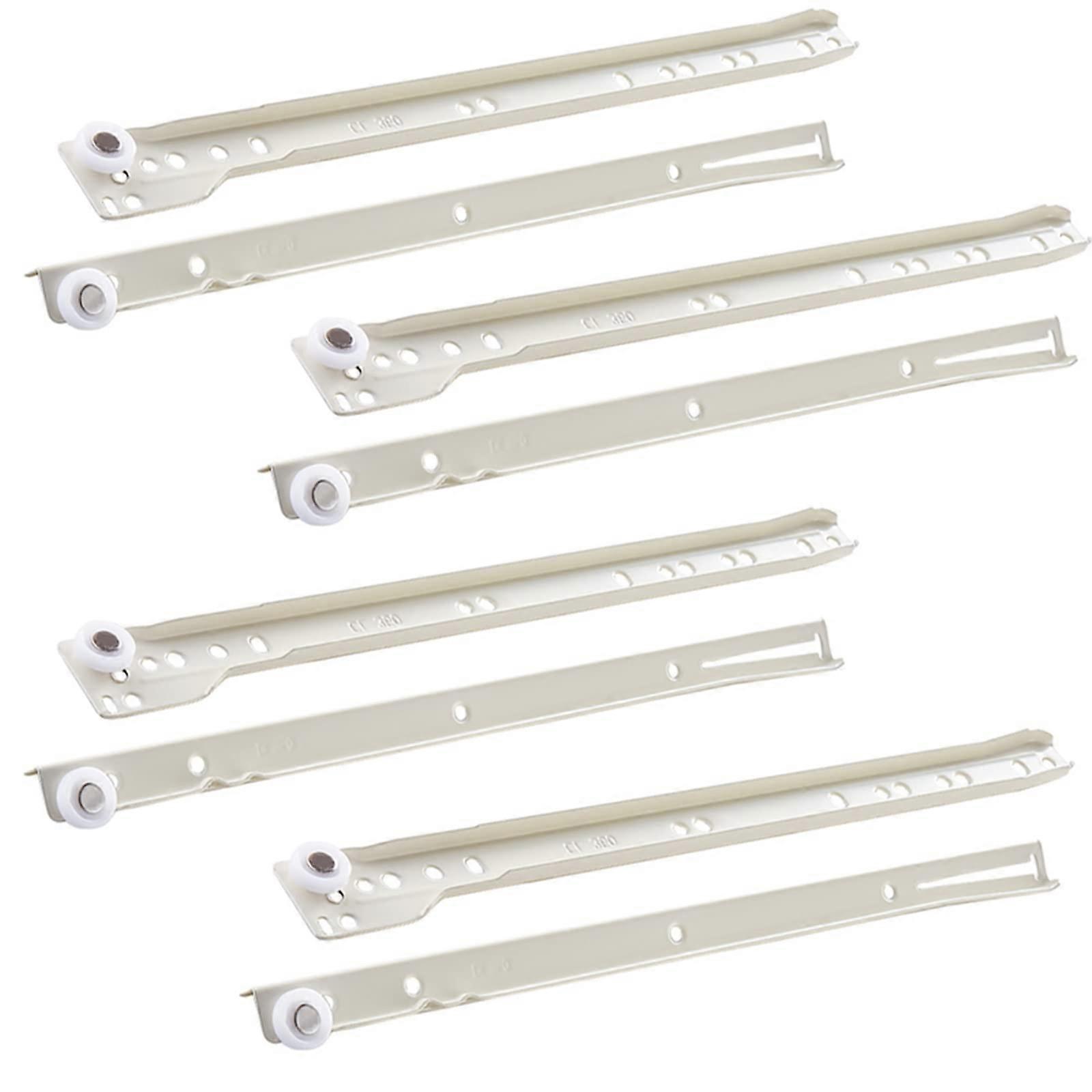 Metal Runners For Wooden Drawers, 4 Pcs Telescopic Slide Guide Rail, Heavy Duty Kitchen Cabinet Drawer Slides, 2550kg Load Capacity