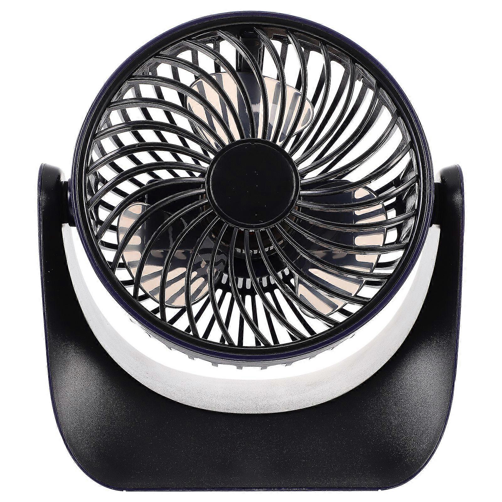 1 Set Quiet USB Desk Fan Plastic Summer Cooling Fan Simple Modelling Air Fan