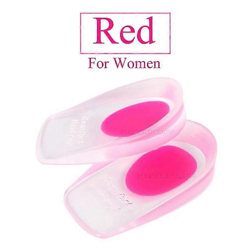 Silicone Gel Heel Cups Shock Cushion Height Increase Insole For Shoes Inserts For Plantar Fasciitis Bone Spur & Achilles Pain - Inserts