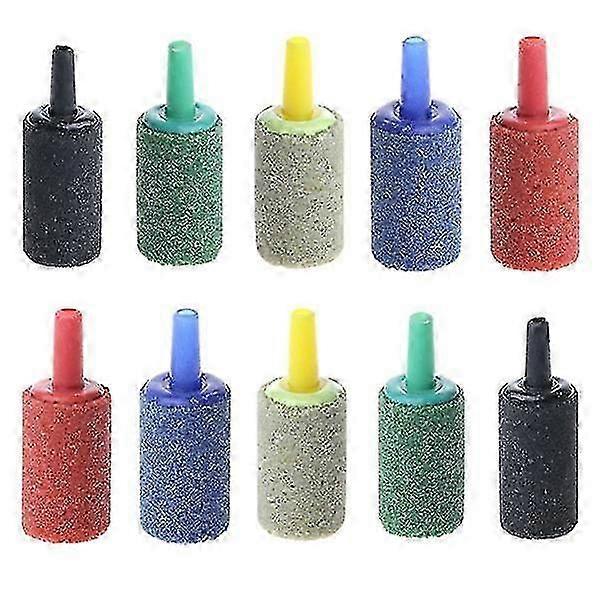 10-Pack Air Stone Bubble Cylinder Aerator Air Pump Accessories Oxygen Diffuser