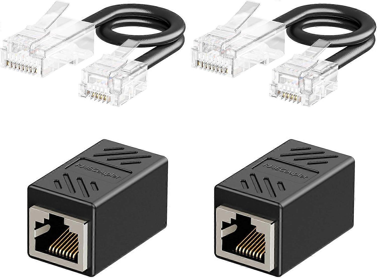 2025 Latest Model  Phone Jack to Ethernet Adapter, RJ11 to RJ45 Adapter, RJ45