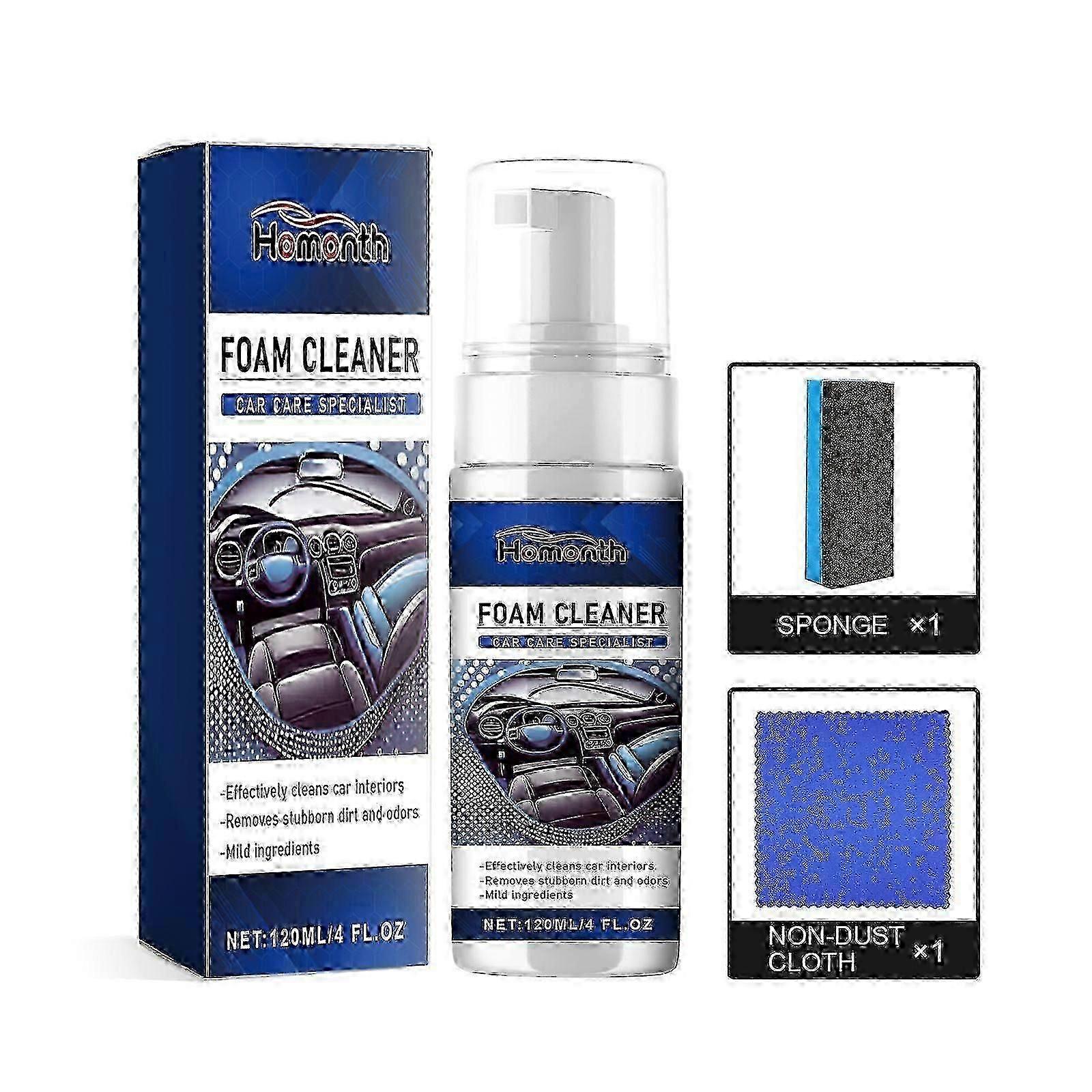 Foam Cleaner, Leather Interior Instrument Panel Clean Dust Reconditioning Agent