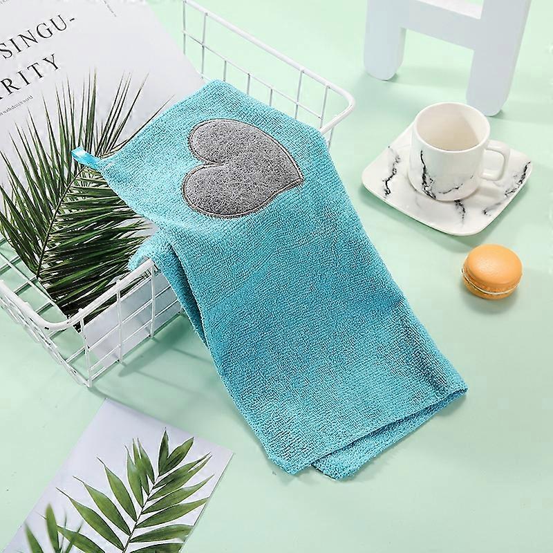Kitchen Cute Love Heart Pattern Soft Hand Towel Cleaning Dish Microfiber Wipe Table Cloth
