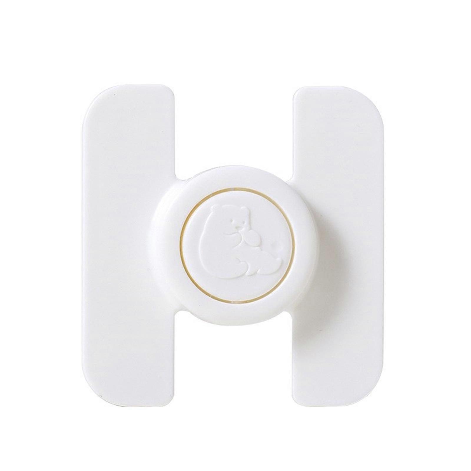 Lightweight Baby Safety Lock Easy Use for Door and Drawers Easy To Install Protects Children From Accidents White