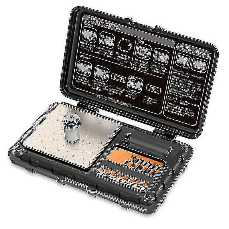 50g 0.001g Electronic Digital Scale Mini Scale Precision Professional 200g 0.01g Pocket Scale Milligram Calibration Weights - Y