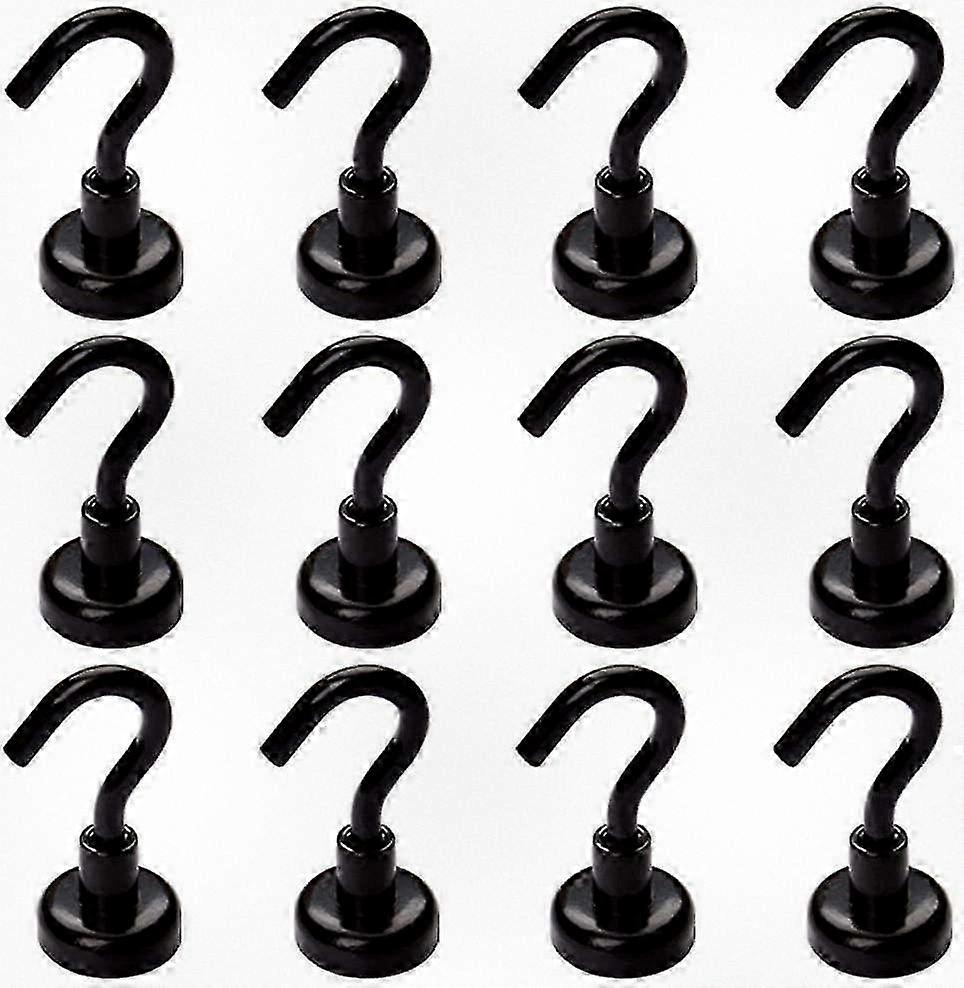 12 Sets of Super Magnetic Hooks Suitable for Various Applications with Neodymium Iron Boron Material