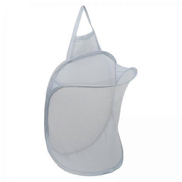 4x Foldable Laundry Hamper Toy Hamper Laundry Bag Wall Mounted Mesh Laundry