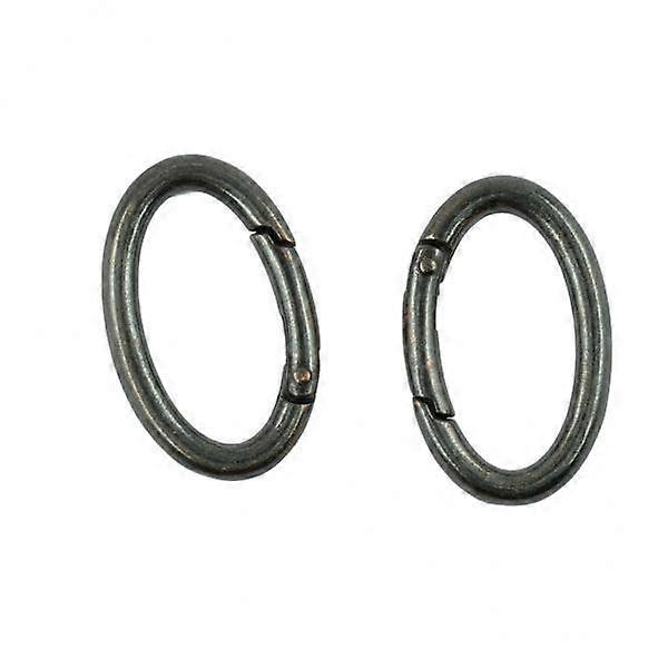 Set of 6 Durable Oval Spring Snap Hooks for Bag Straps