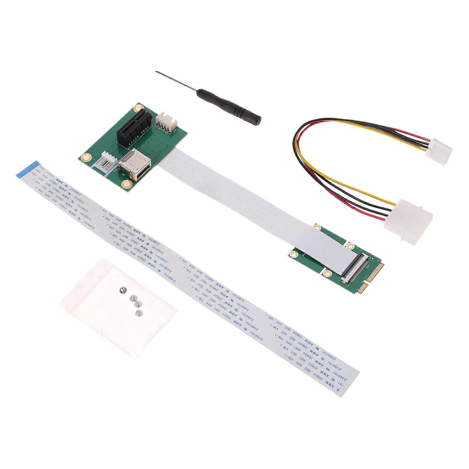 High Speed Mini PCIe to PCIe 1X Adapter Cable for Desktop Computers