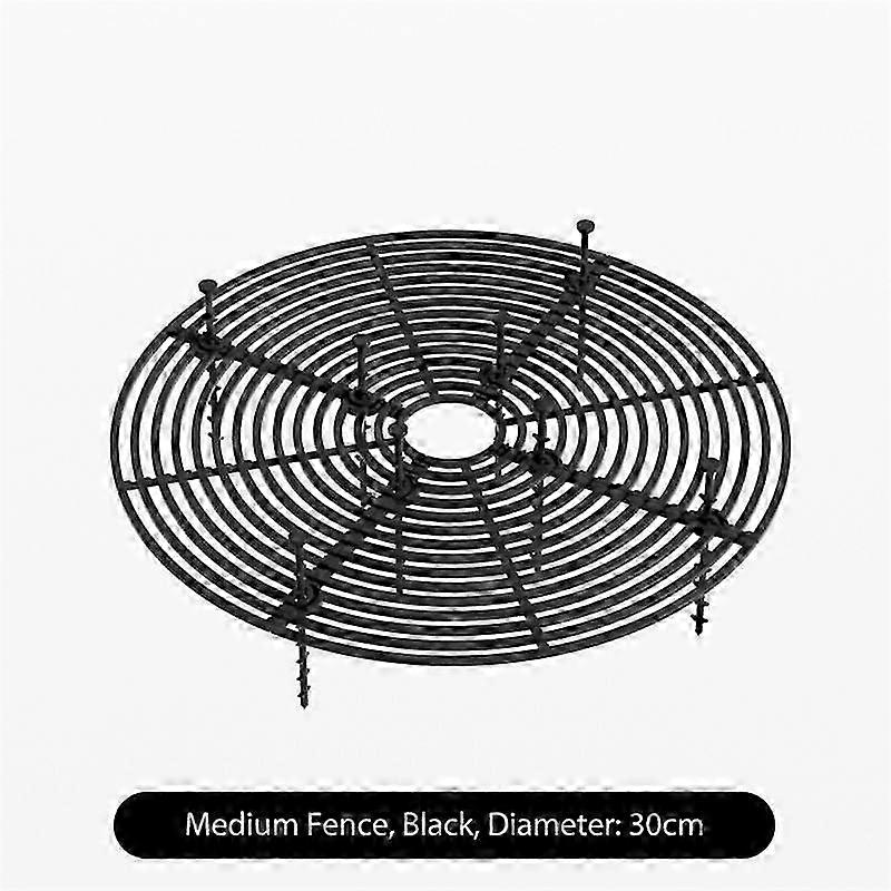 マルチユース植木鉢カバーホームプランツ用スクエア/ラウンドソイルガード30cmブラック