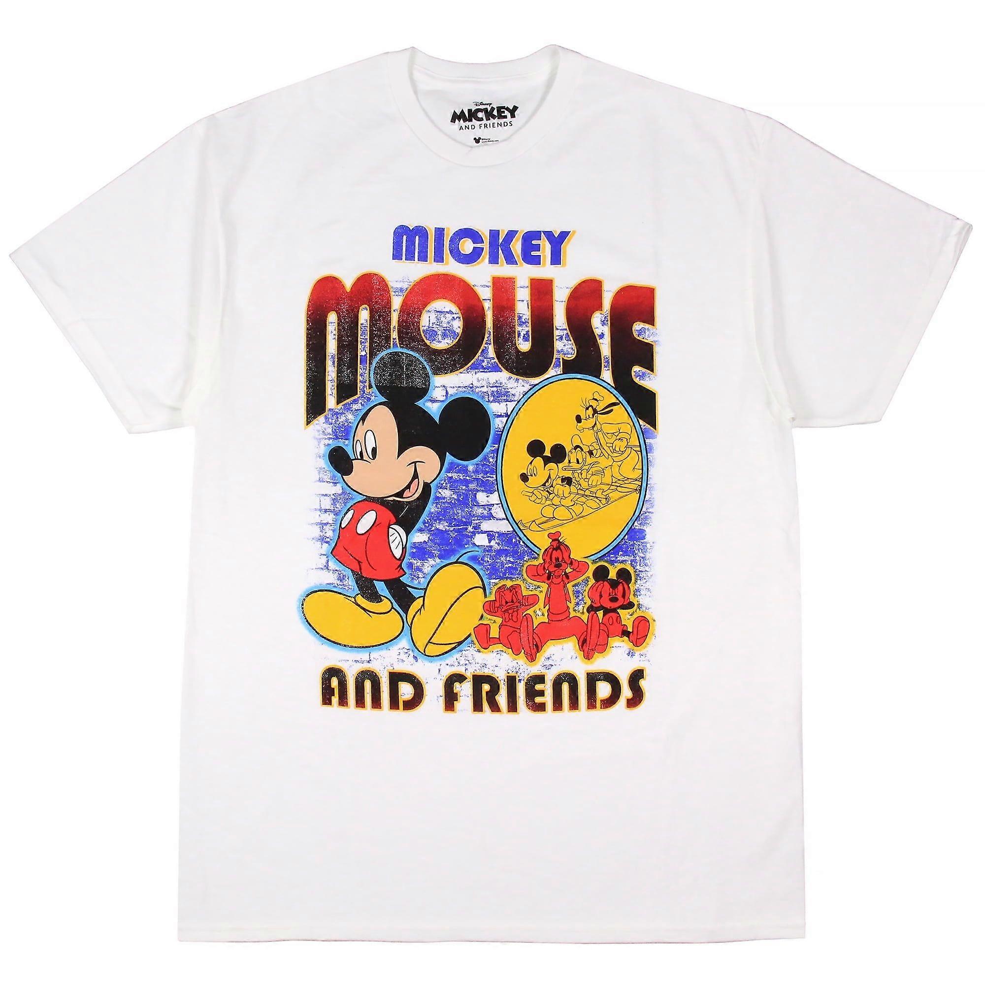 Disney Men's Mickey Mouse and Friends Character Design T-Shirt Adult-Txa197ii1177