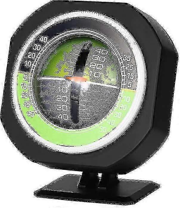 Car Inclinometer, Outdoor Auto Mini Compact Compass Lighted Compass Led Car Compass Angle Slope Mete