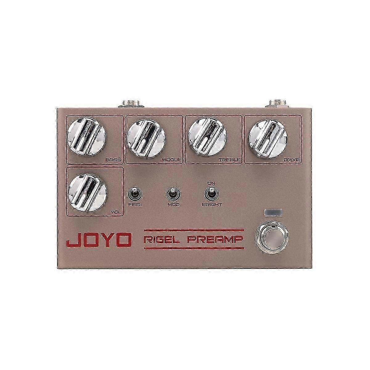 R-24 RIGLE PREAMP High Gain Preamp Simulation Pedal 3 Band EQ Overdrive Control Guitar Effect With