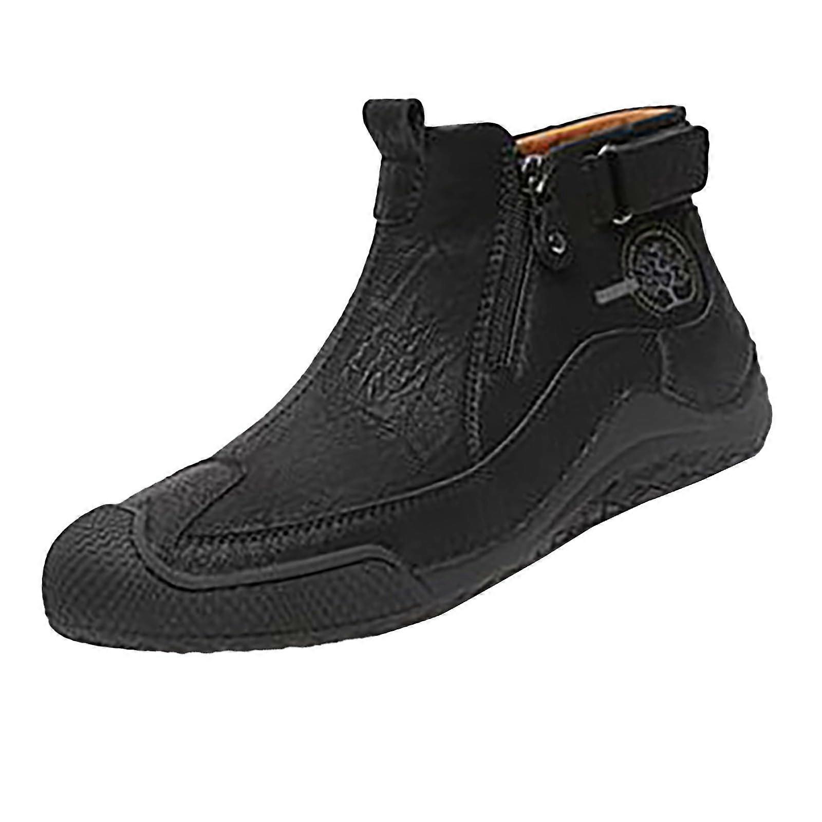 UK Clearance snow boots for men, winter boots, zipper, hiking