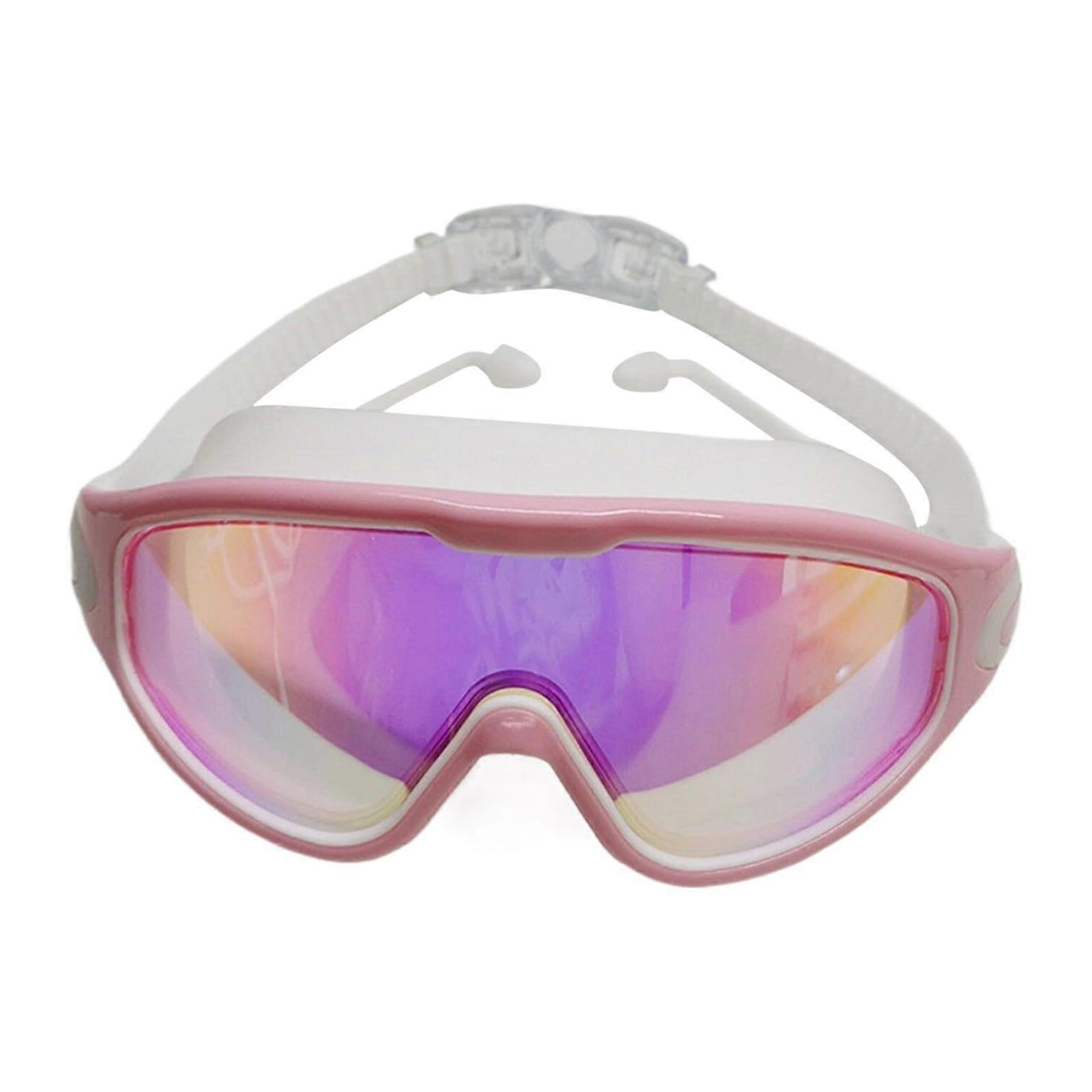 Swimming goggles men women, large frame design, wide view adult swimming goggles without leakage, antifog antiUV fashionable youth