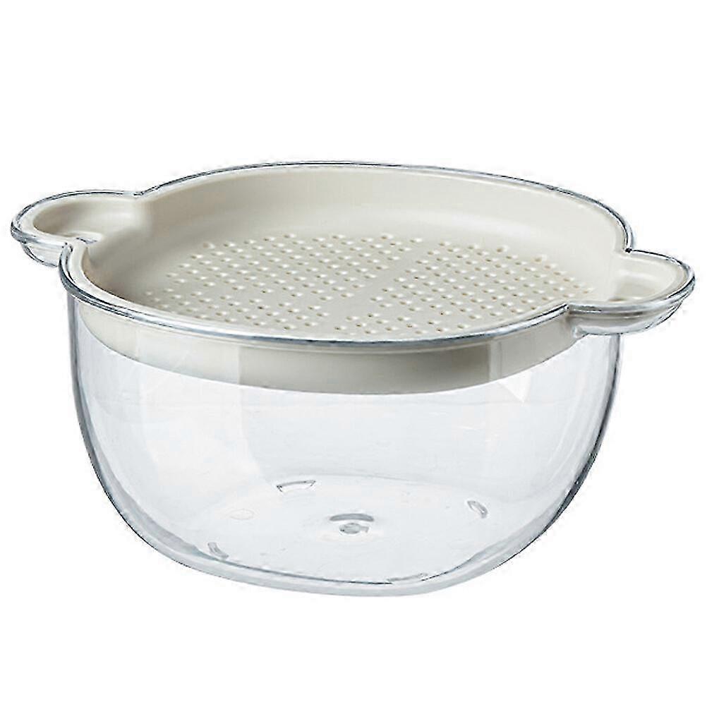 Double Layer Kitchen Strainer Vegetable Fruit Washing Draining Basket