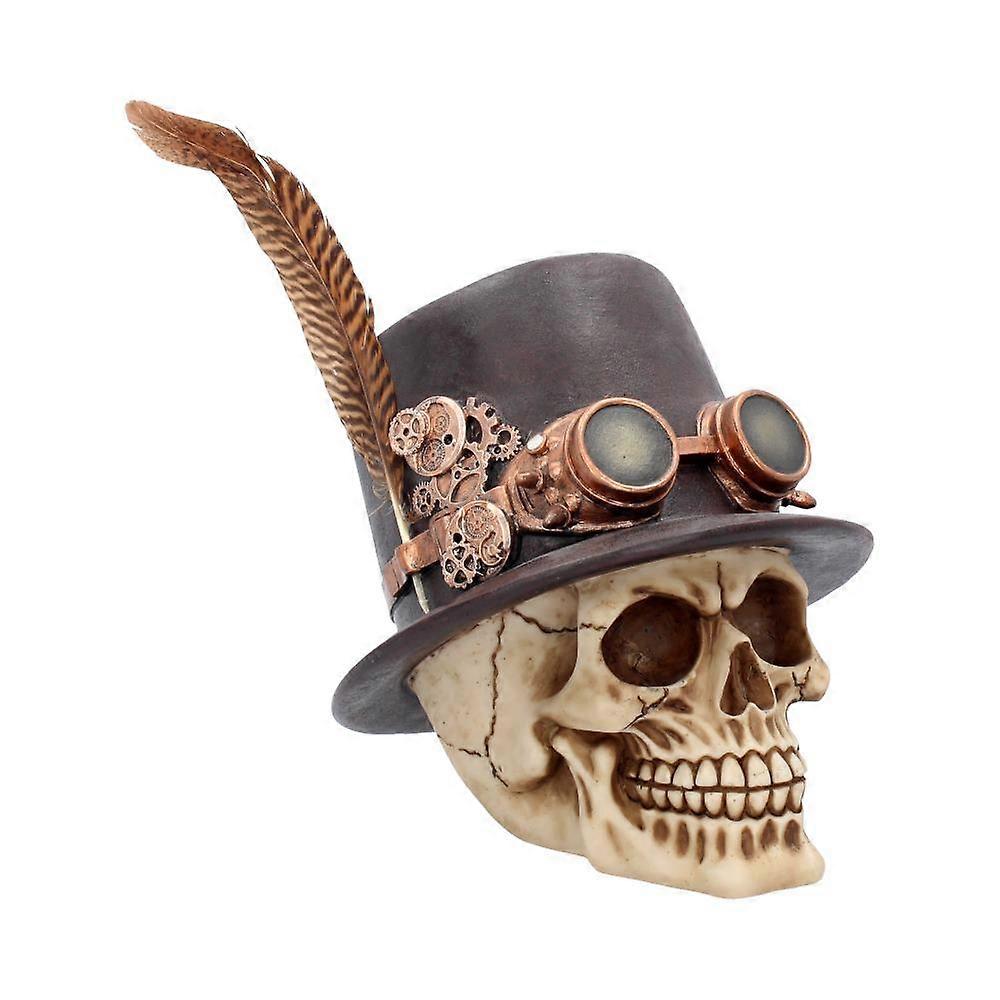 The Aristocrat Steampunk Alternative Skull Figurine
