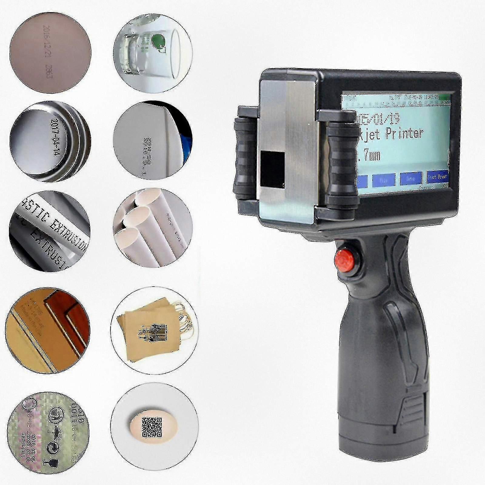 Handheld Inkjet Printer with Touch Screen for Date Logo Labeling QR Bar Code Printing Compatible with Wigslar ZY-HY
