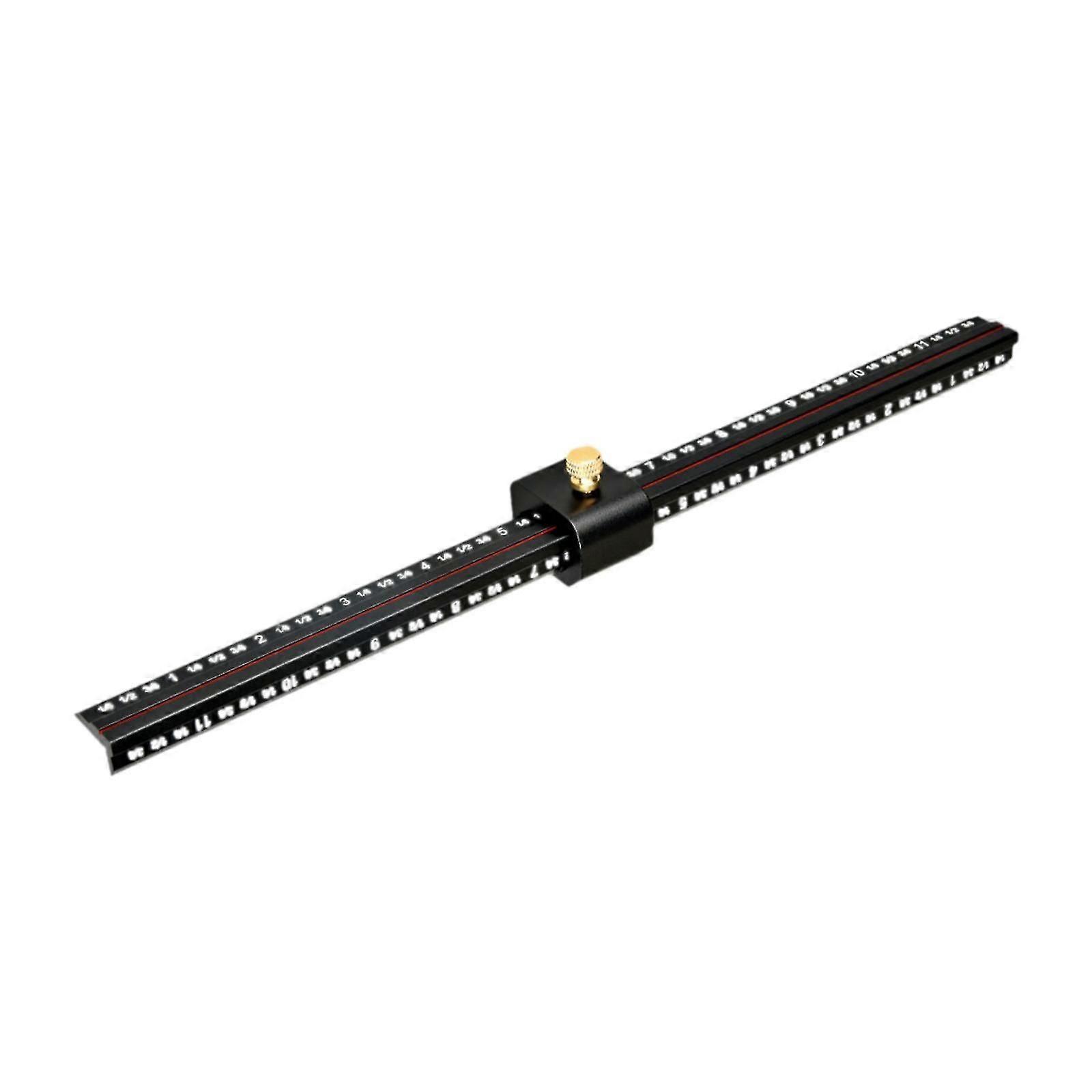 Scribing Ruler Precision Easy Use Multipurpose Slide Ruler Woodworking Ruler Metric