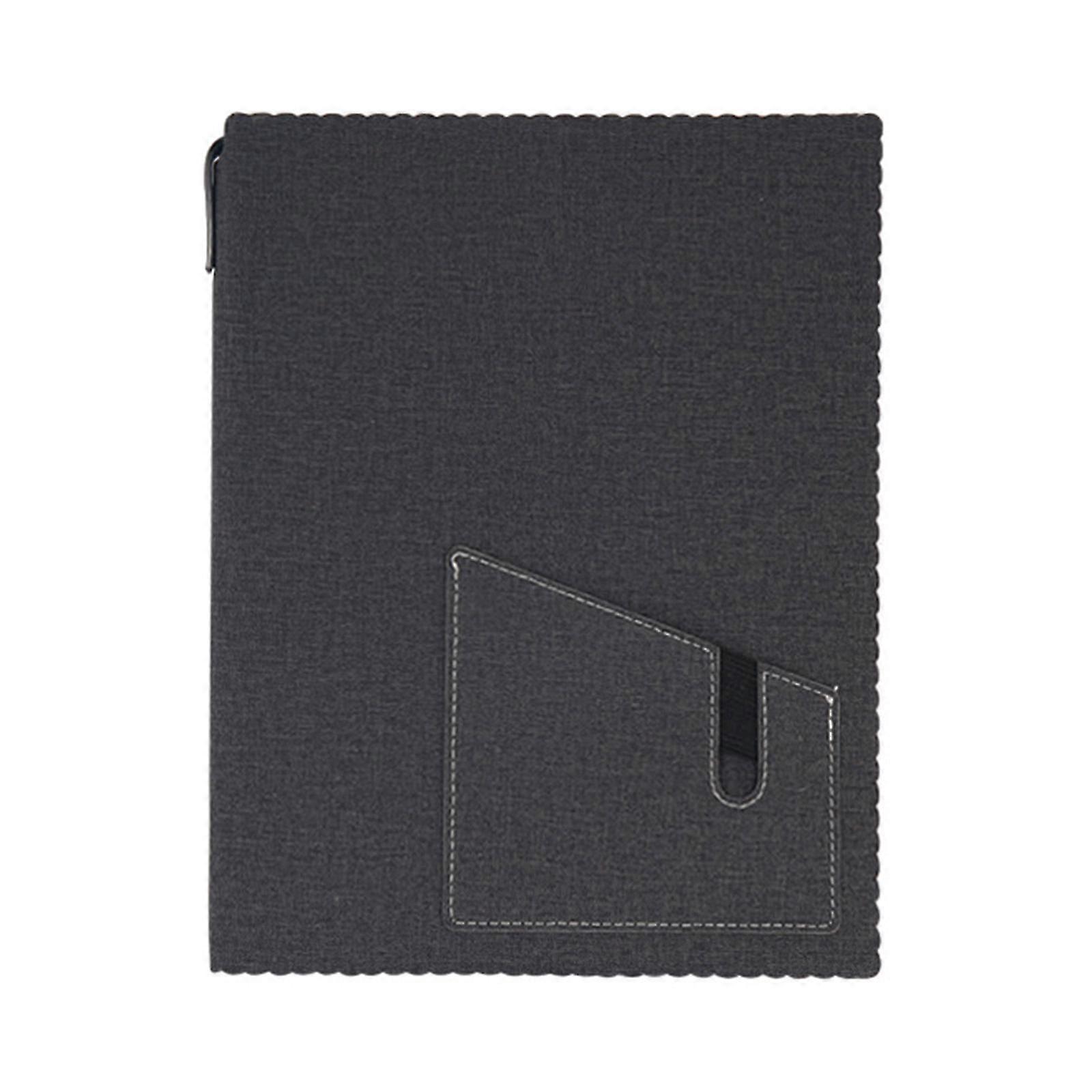 Portable Lined Notebook with Hidden Pen Slot, Card Pocket & Ribbon Bookmark