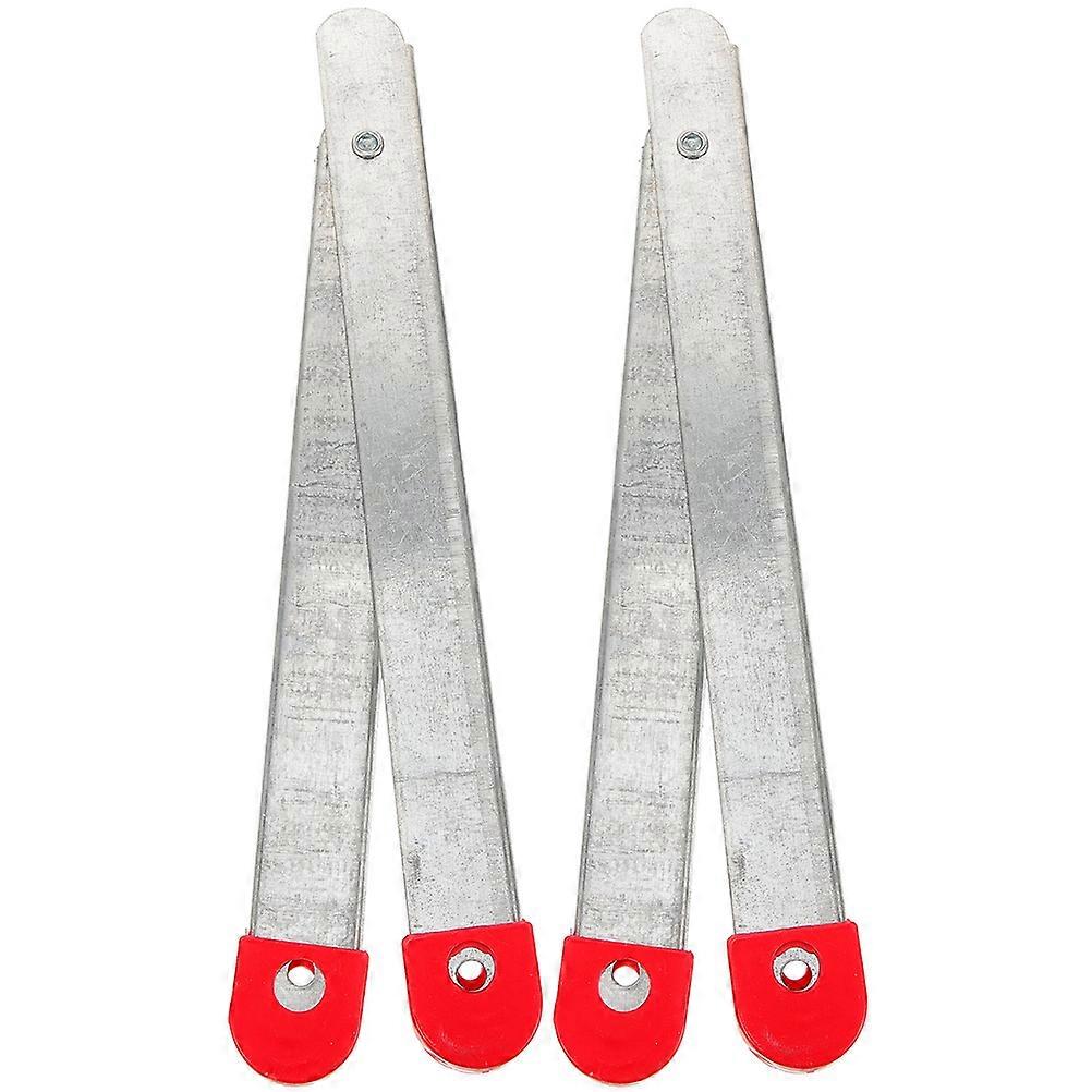 Ladder Hinge Part Step Ladder Metal Hinge Household Ladders Silver 47.00X3.00X0.70CM Extra Support 2 Sets