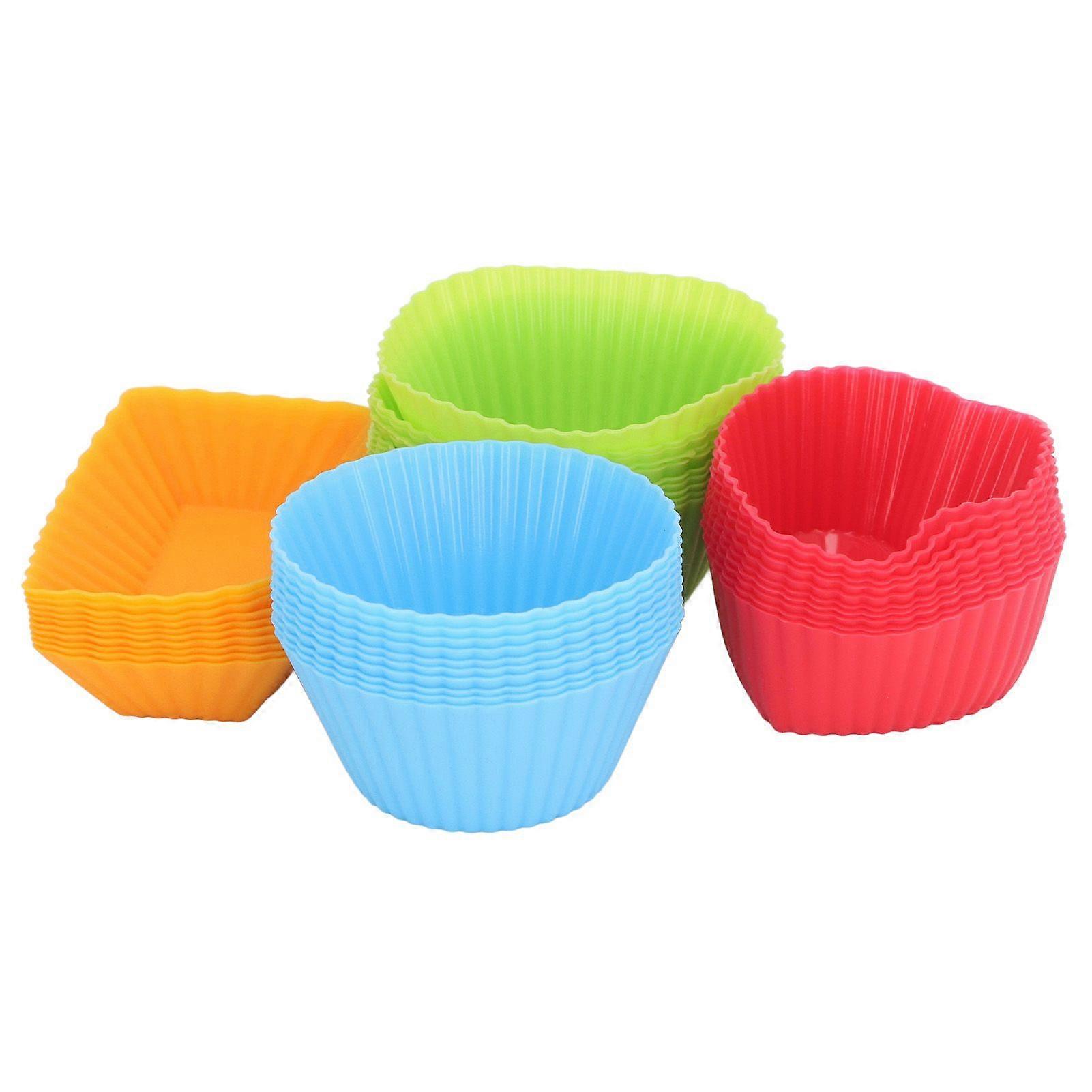 2025 Latest Model 40 Pack Silicone Bento Baking Cups Non Sticky Reusable Bento...